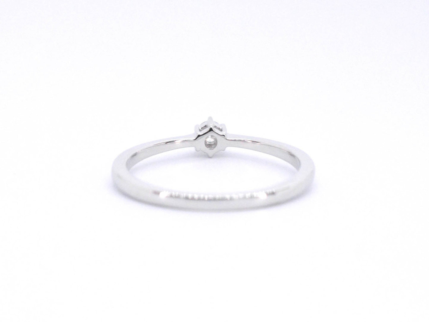 Witgouden ring solitaire met een briljant geslepen diamant 2502-5