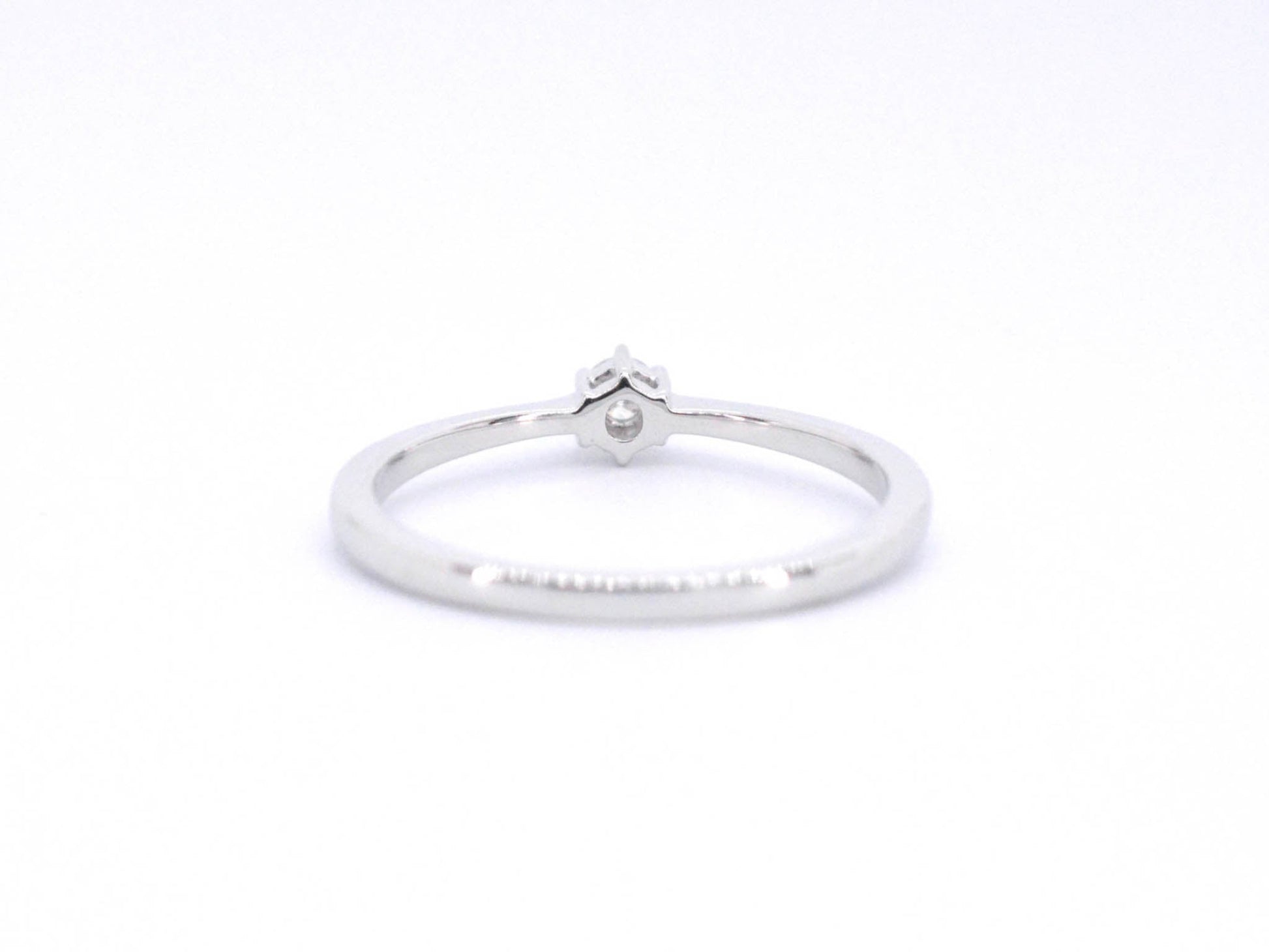 Witgouden ring solitaire met een briljant geslepen diamant 2502-5