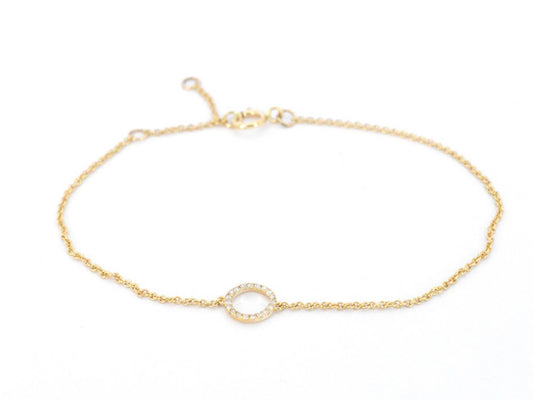 Gouden armband met diamanten