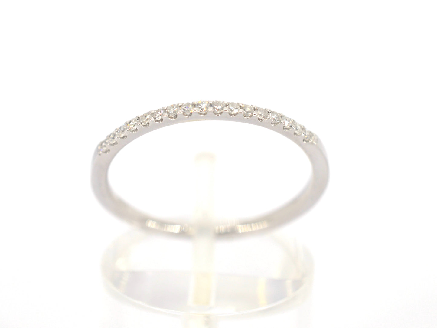White gold ring with diamonds