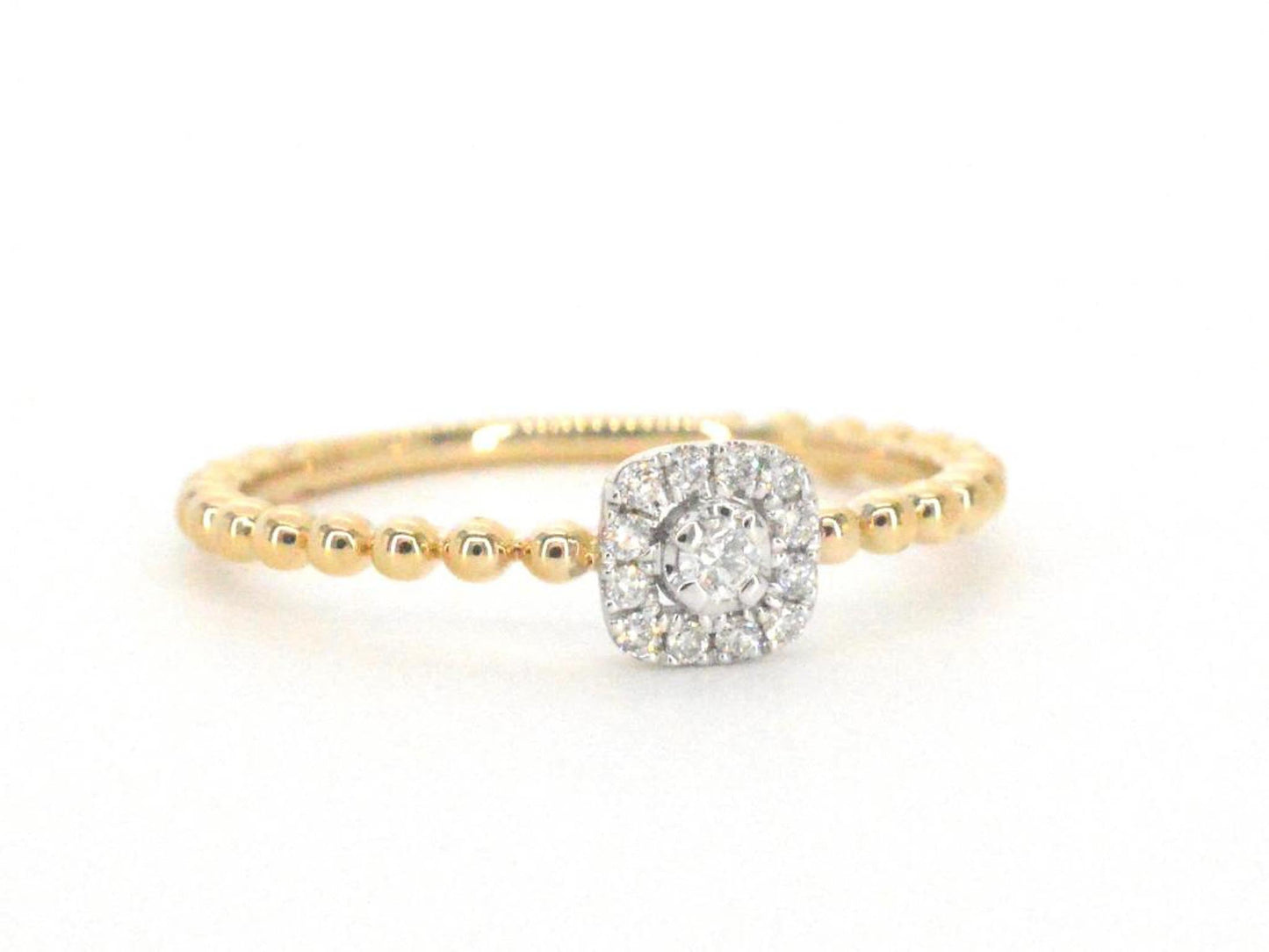 Gouden ring met natuurlijke geslepen briljant diamanten 2745-3