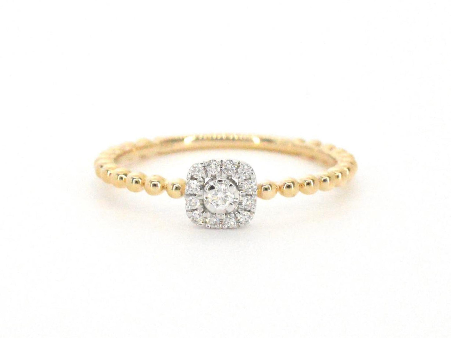 Gouden ring met natuurlijke geslepen briljant diamanten 2745-4