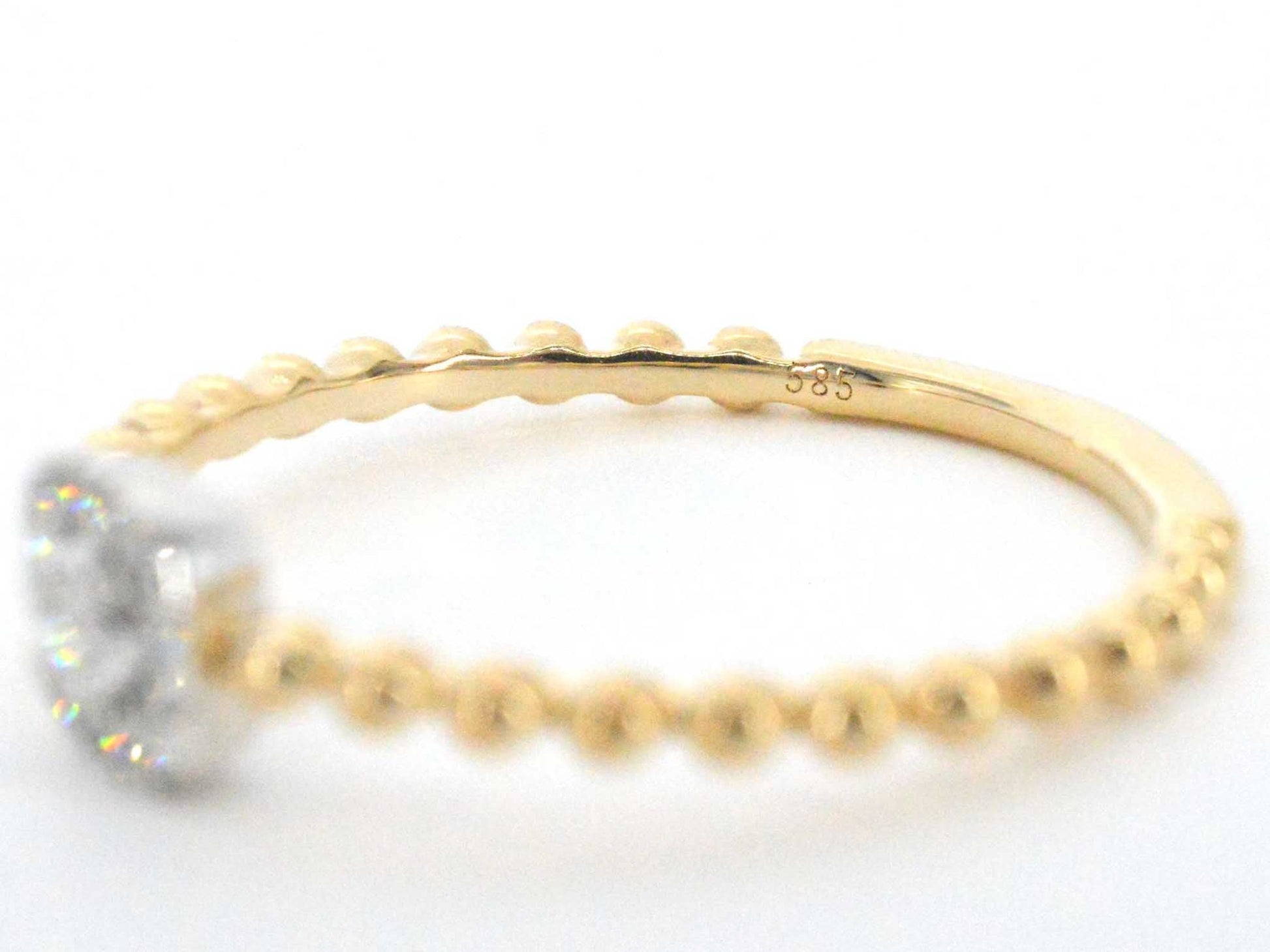 Gouden ring met natuurlijke geslepen briljant diamanten 2745-6