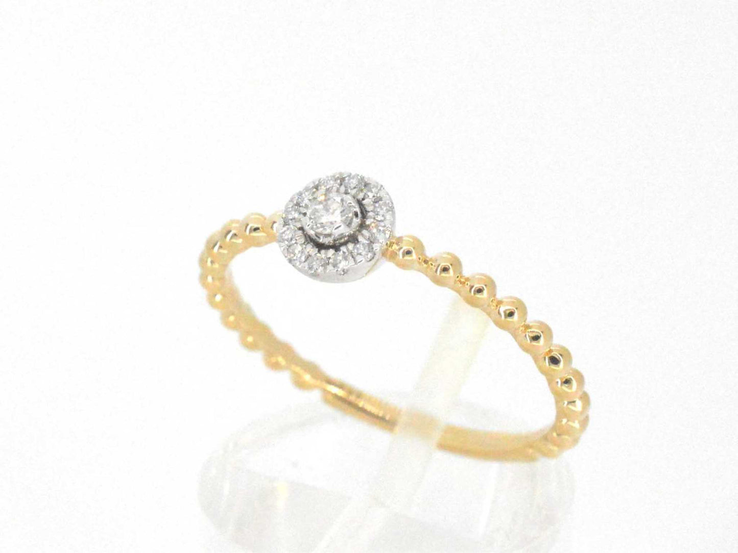 Gouden ring met natuurlijke geslepen briljant diamanten 2746-1