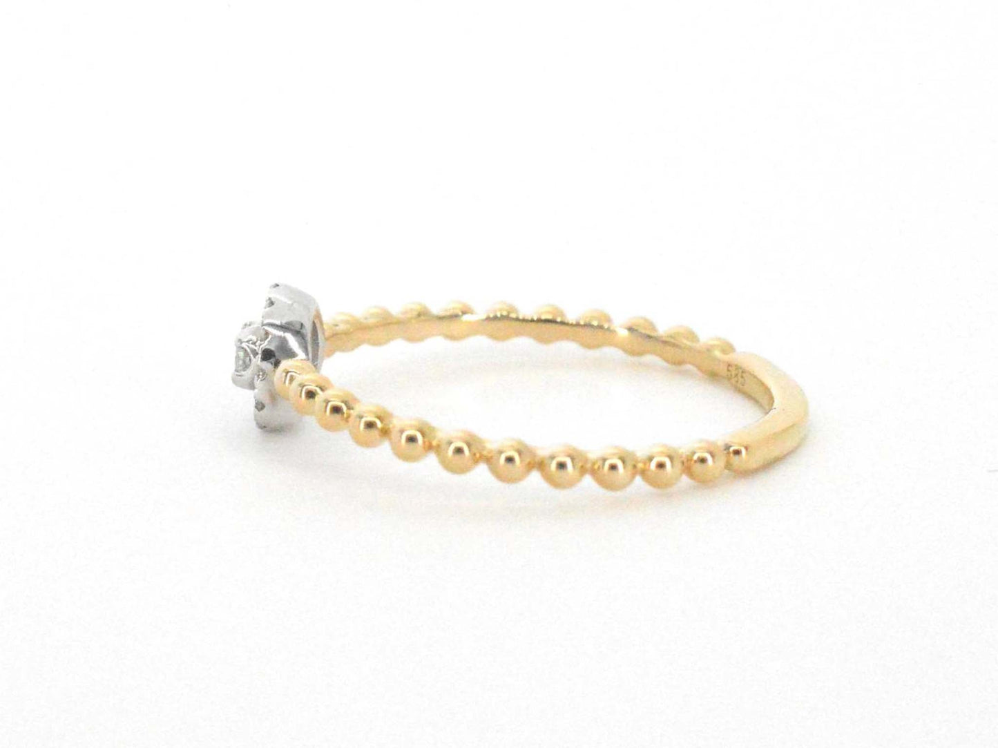 Gouden ring met natuurlijke geslepen briljant diamanten 2746-2