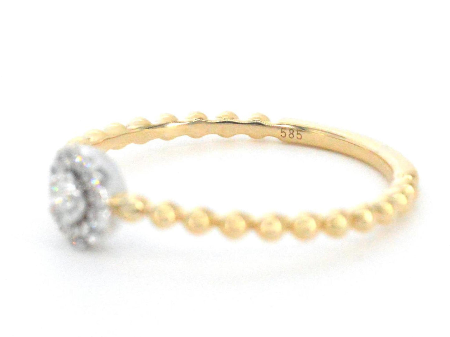 Gouden ring met natuurlijke geslepen briljant diamanten 2746-6