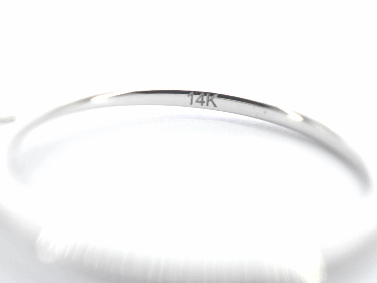 Witgouden ring solitair met natuurlijke briljant geslepen diamanten