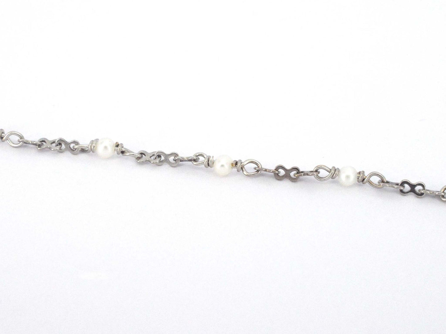 GUCCI "Flora" witgouden armband met diamanten en parels