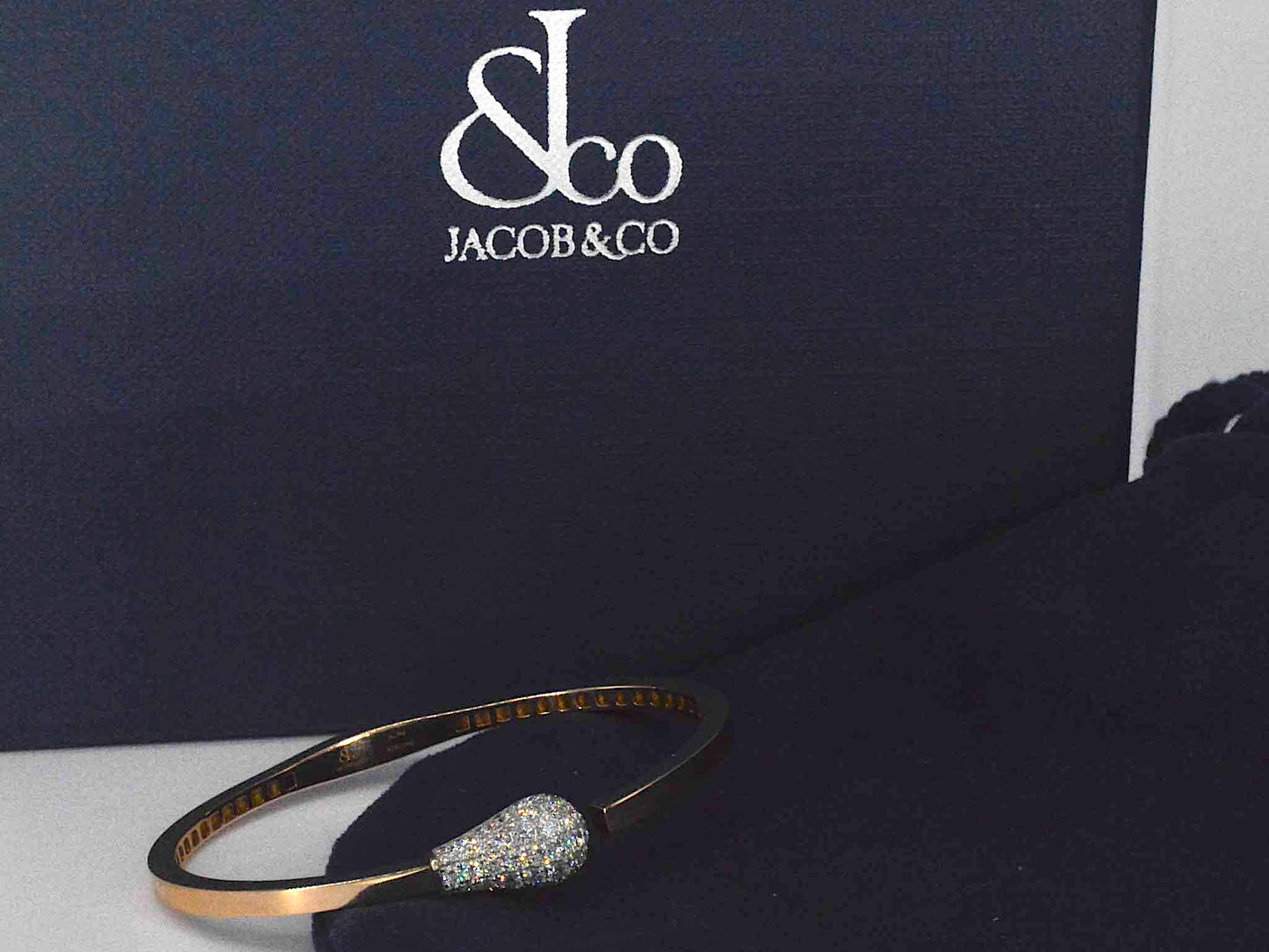 Jacob & Co - Match - Rosegouden design armband met natuurlijke diamanten