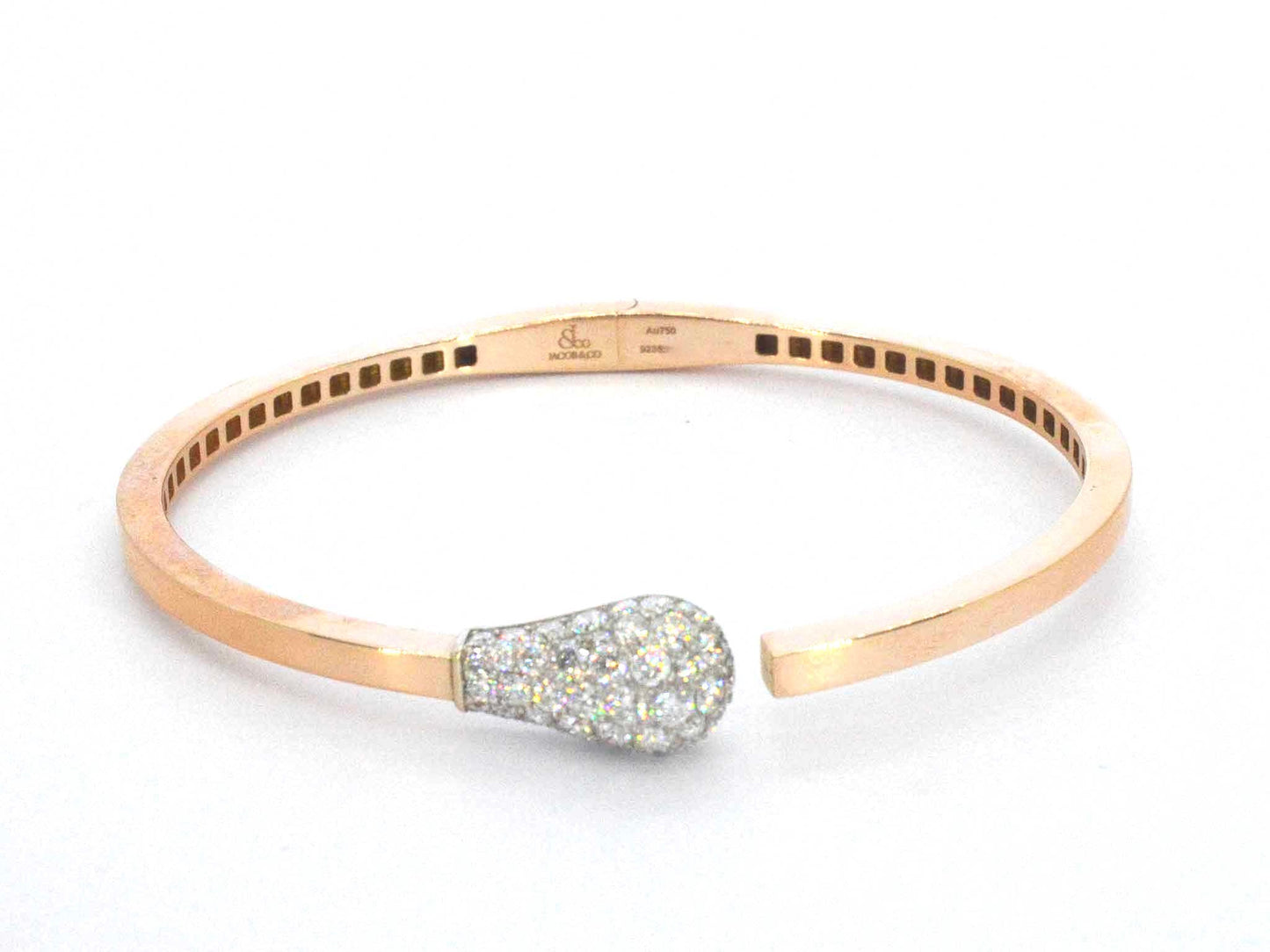 Jacob & Co - Match - Rosegouden design armband met natuurlijke diamanten