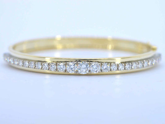 Armband bangle met natuurlijke diamanten