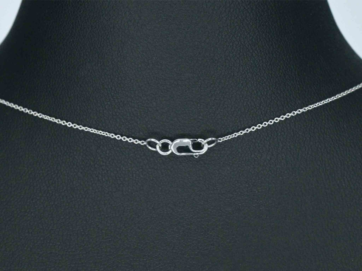 Witgouden halsketting met een diamant van 0.50 carat