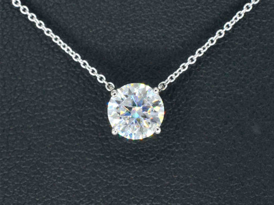 Witgouden halsketting met een diamant van 0.50 carat
