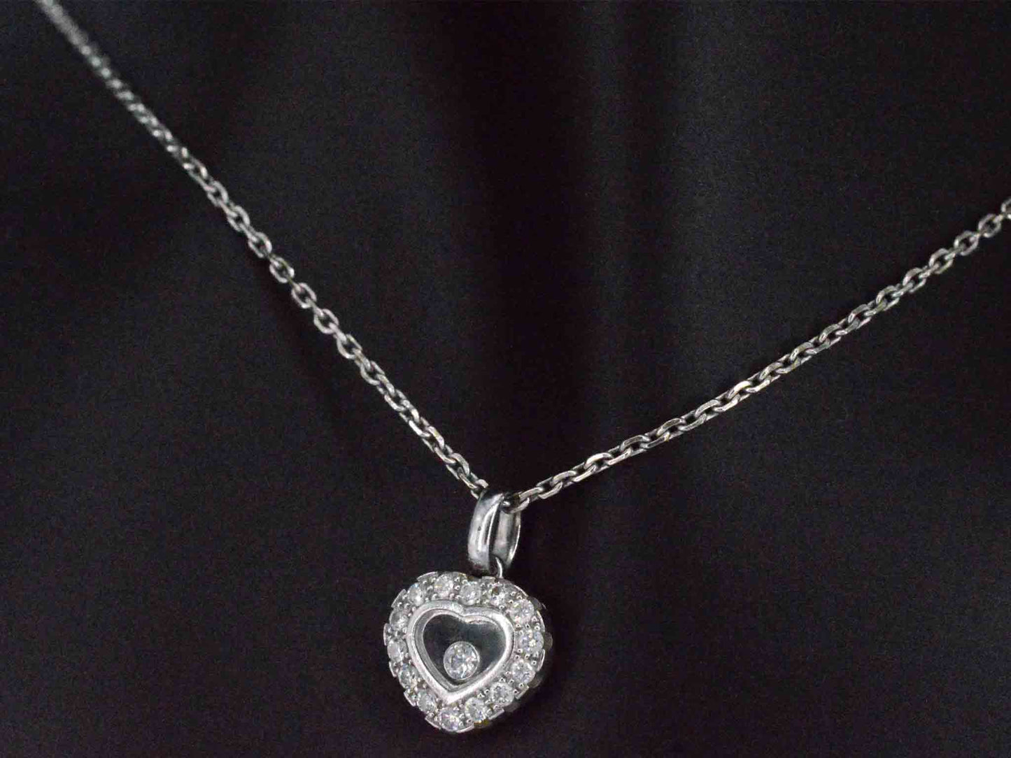 Chopard - Chopard Happy Diamonds Icons Heart collier met hanger witgoud met diamant