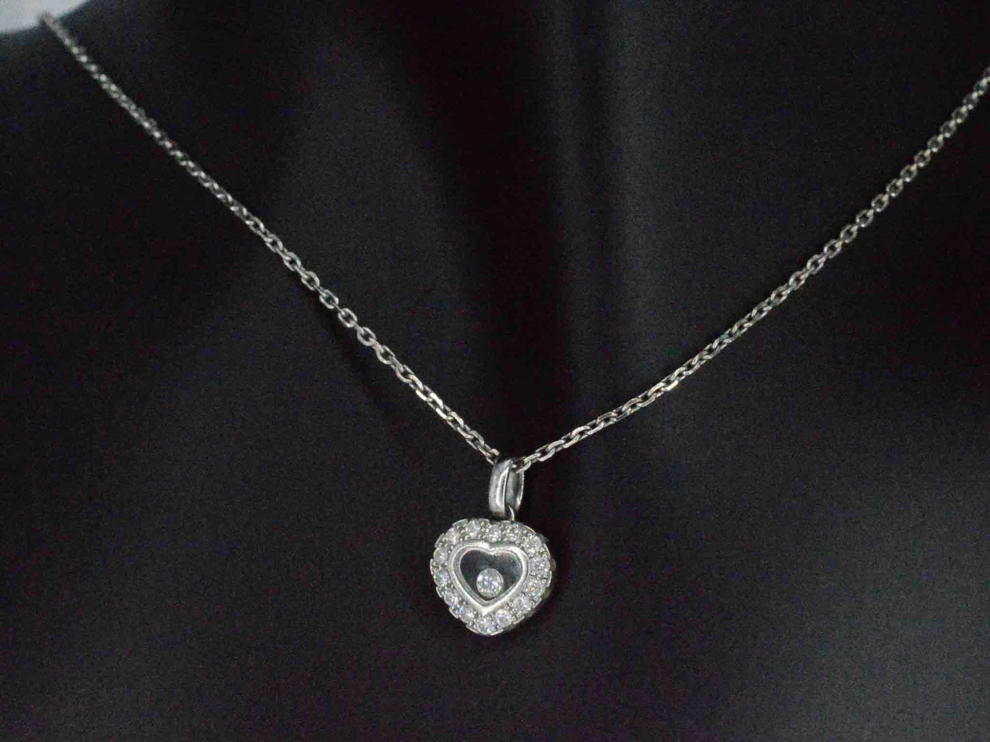 Chopard - Chopard Happy Diamonds Icons Heart collier met hanger witgoud met diamant