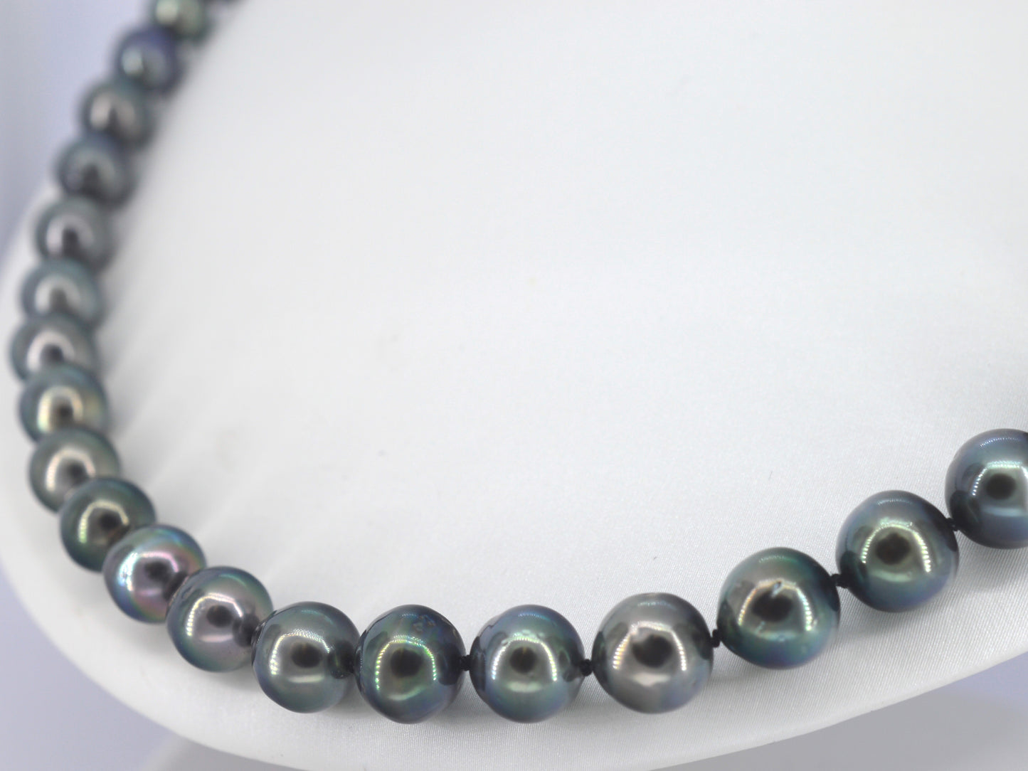 Schoeffel - Tahiti parel ketting met gouden diamanten sluiting