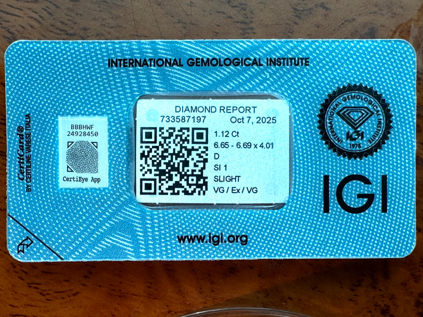 Diamant - 1.12 carat echte natuurlijke Starcut Briljant geslepen diamant (gecertificeerd)