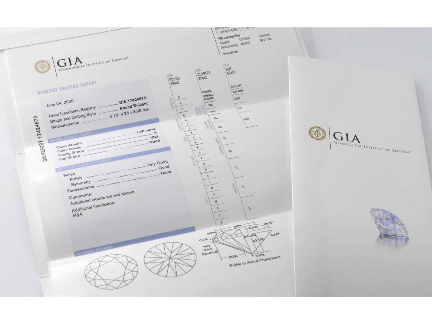 Schitterende diamanten oorbellen van 2.00 carat met GIA Certificaat