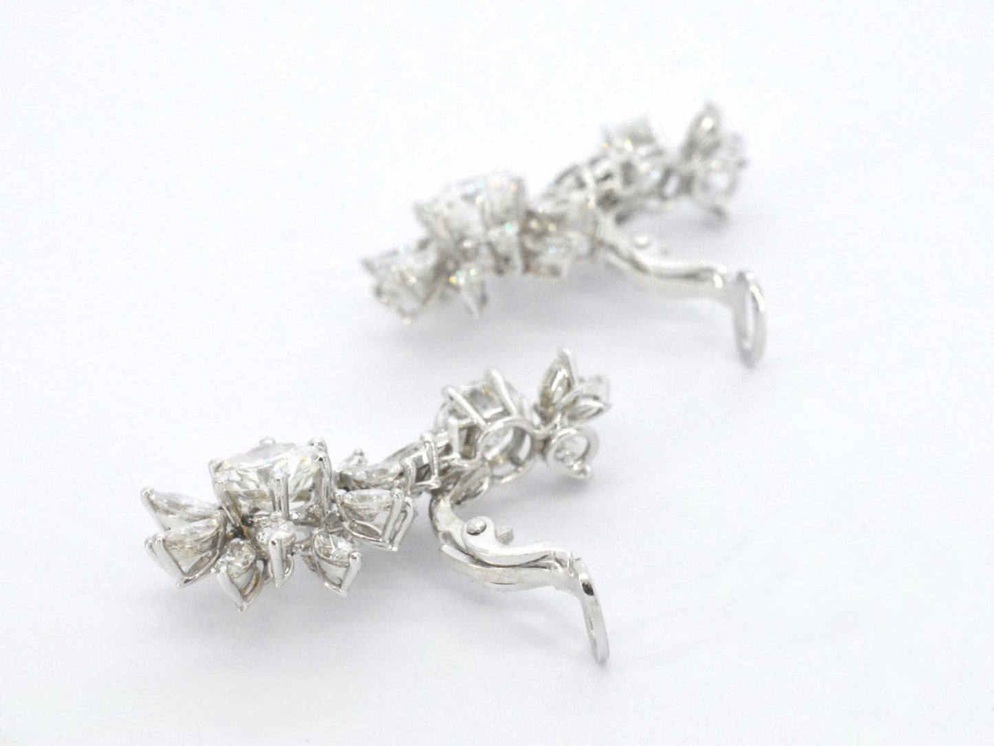 Exclusieve oorbellen met natuurlijke diamanten van wel 9.60 carat totaal