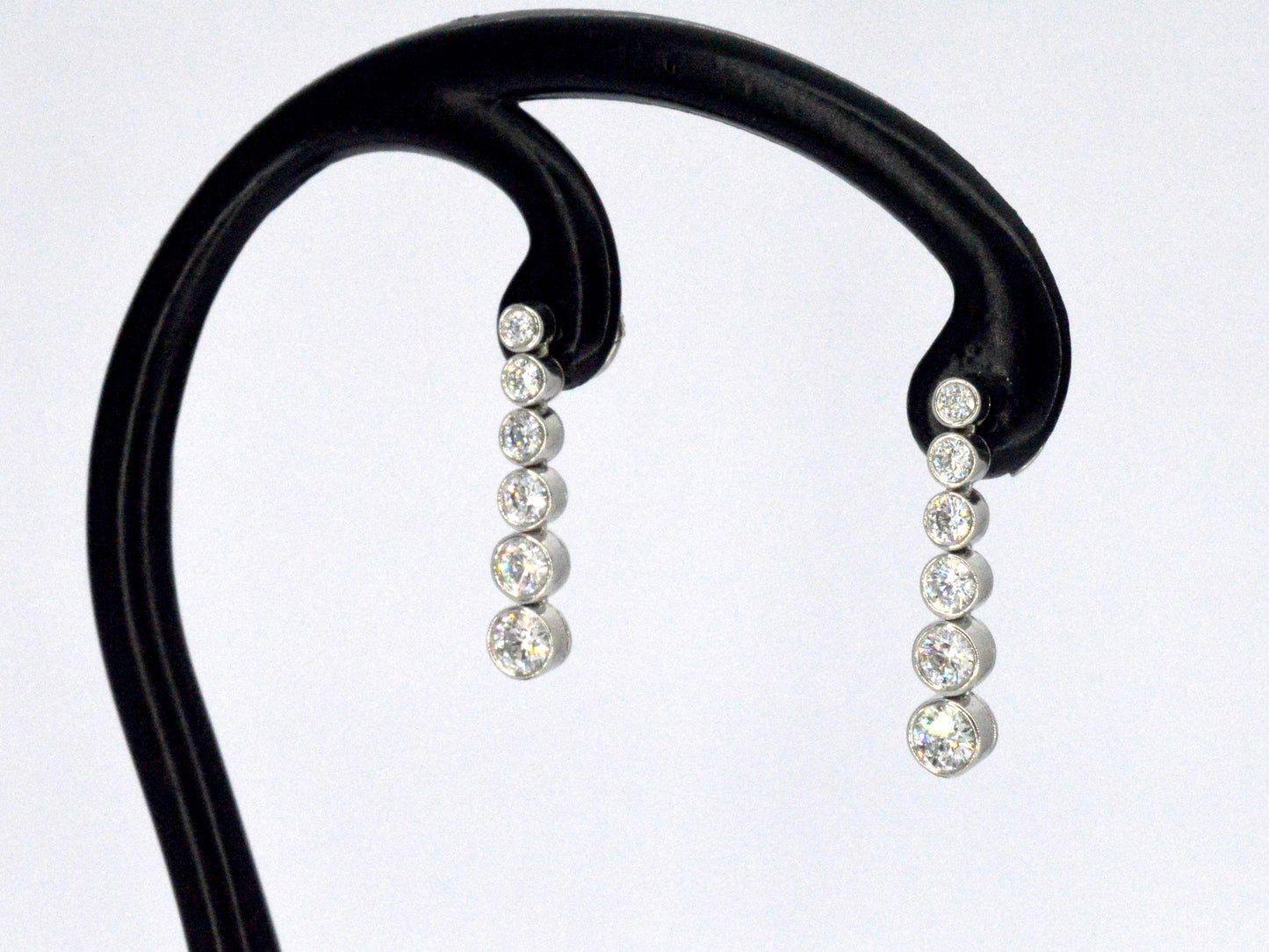 Tiffany & Co - Platina Jazz Tiffany & Co druppel oorbellen