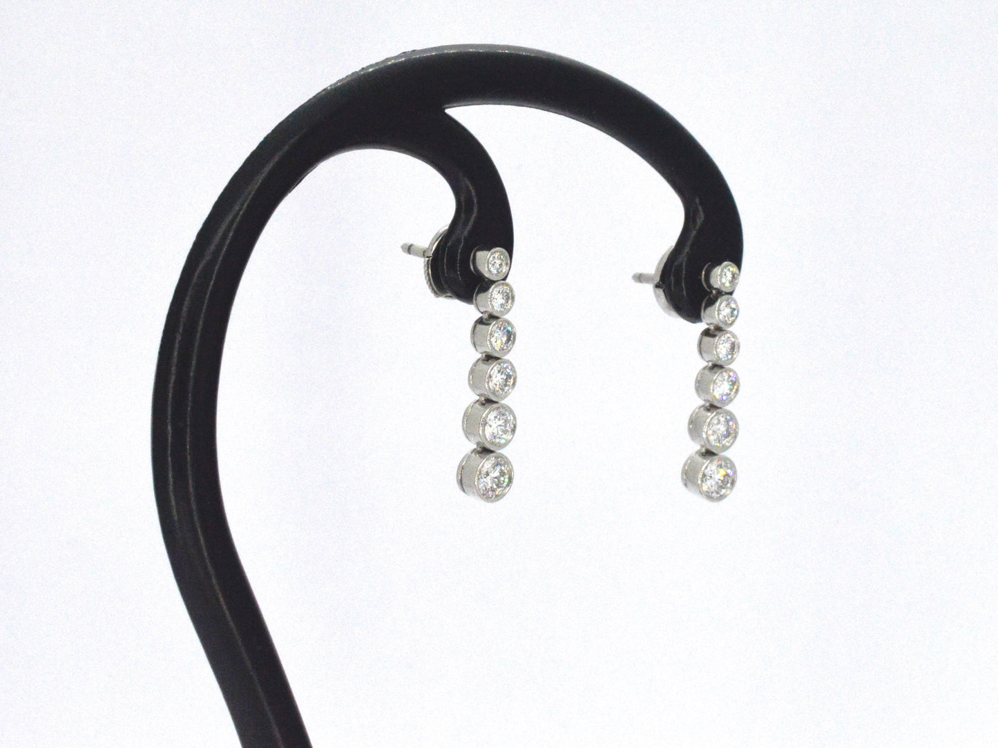 Tiffany & Co - Platina Jazz Tiffany & Co druppel oorbellen