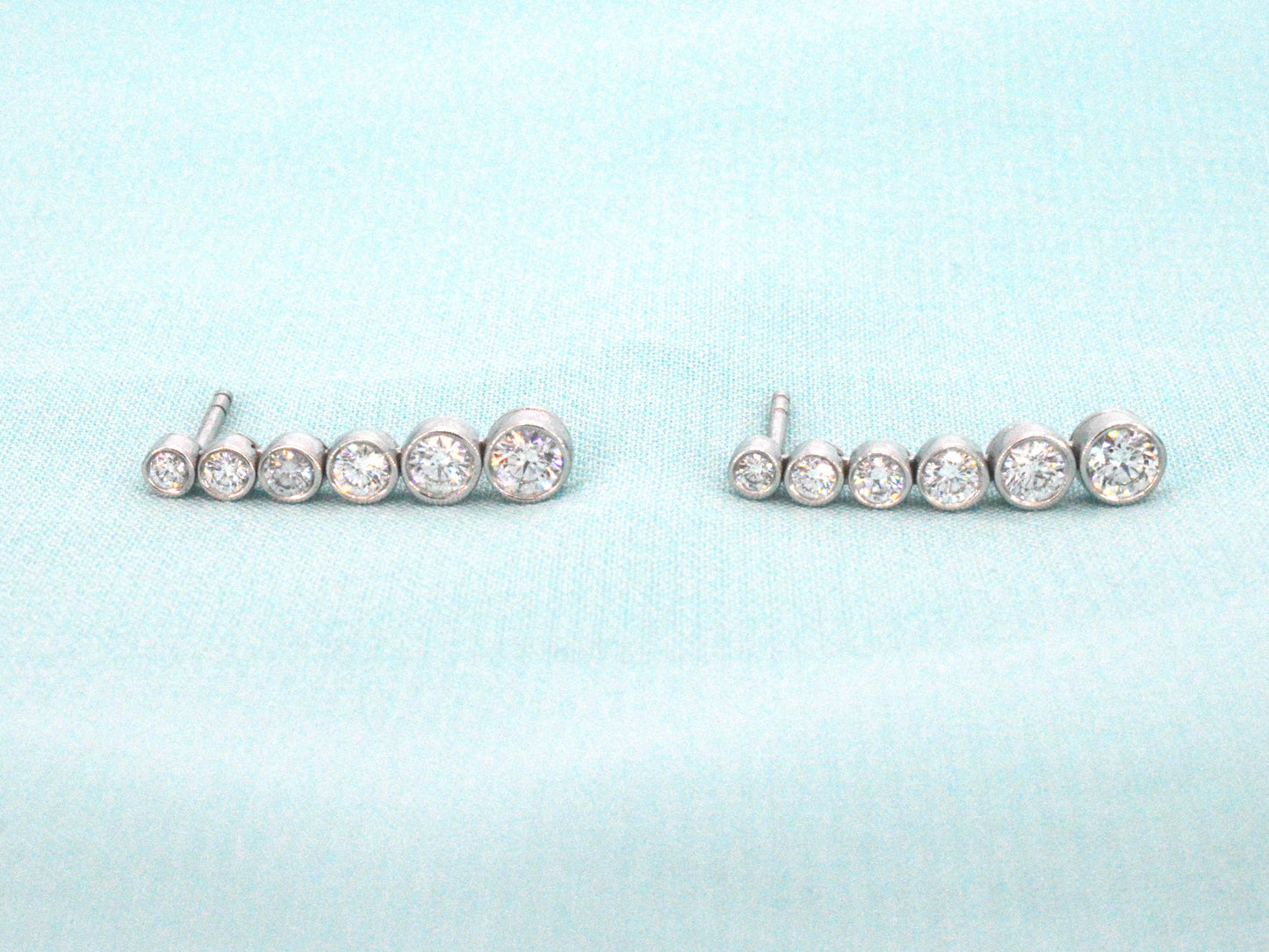 Tiffany & Co - Platina Jazz Tiffany & Co druppel oorbellen