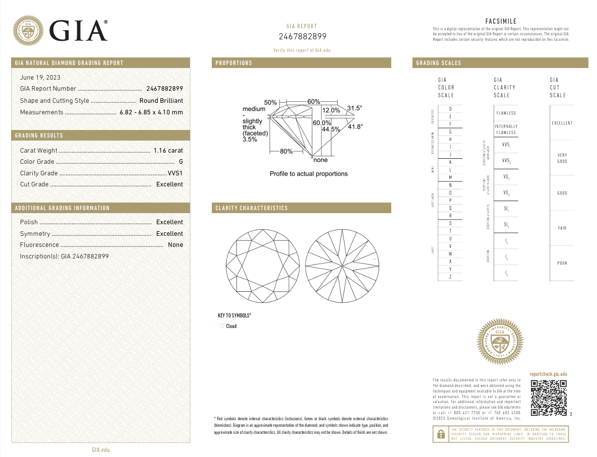 Solitaire oorbellen met natuurlijke diamanten 2.33 carat
