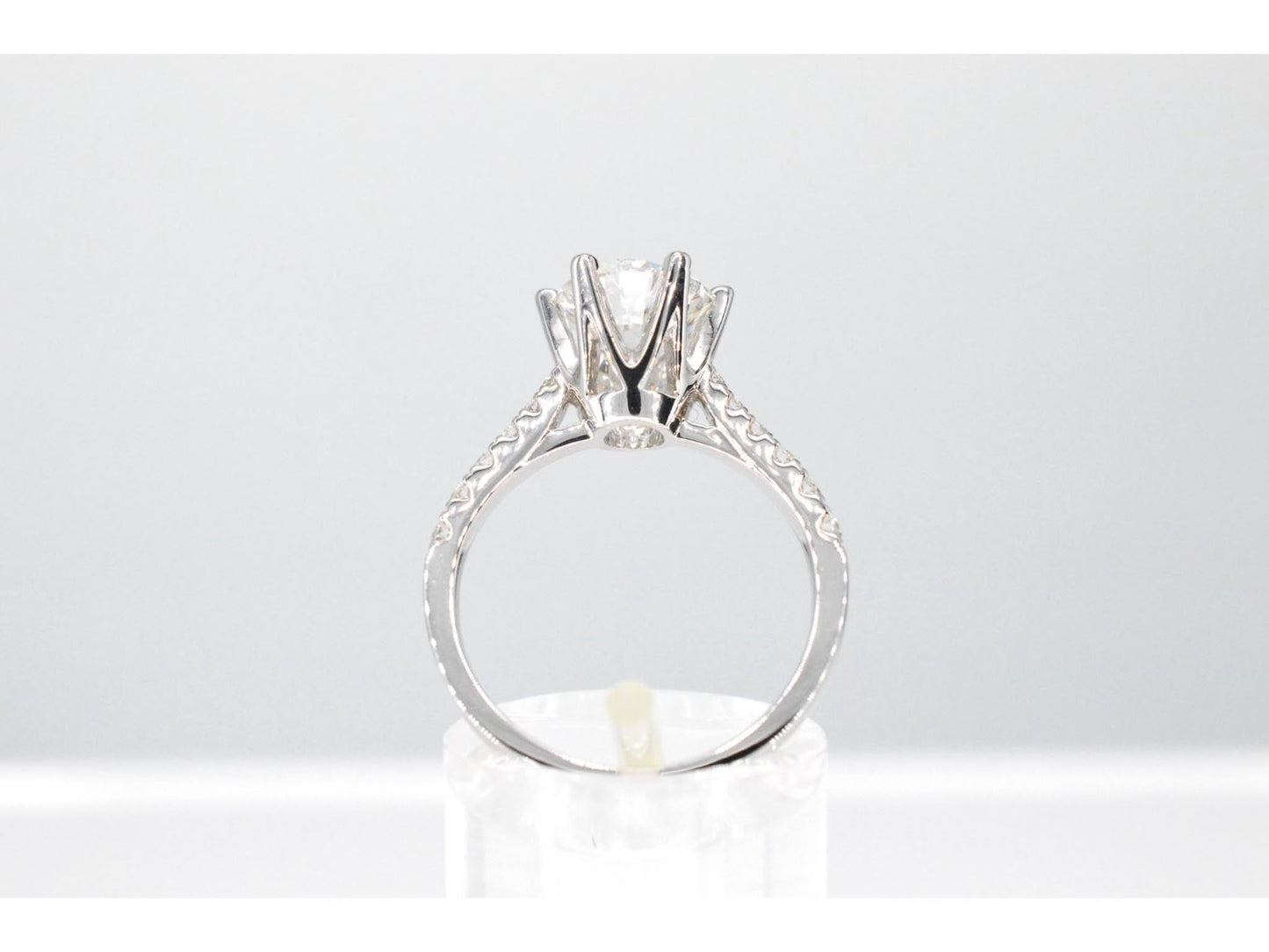 Witgouden ring met een diamant van 1.00 carat 7001-2