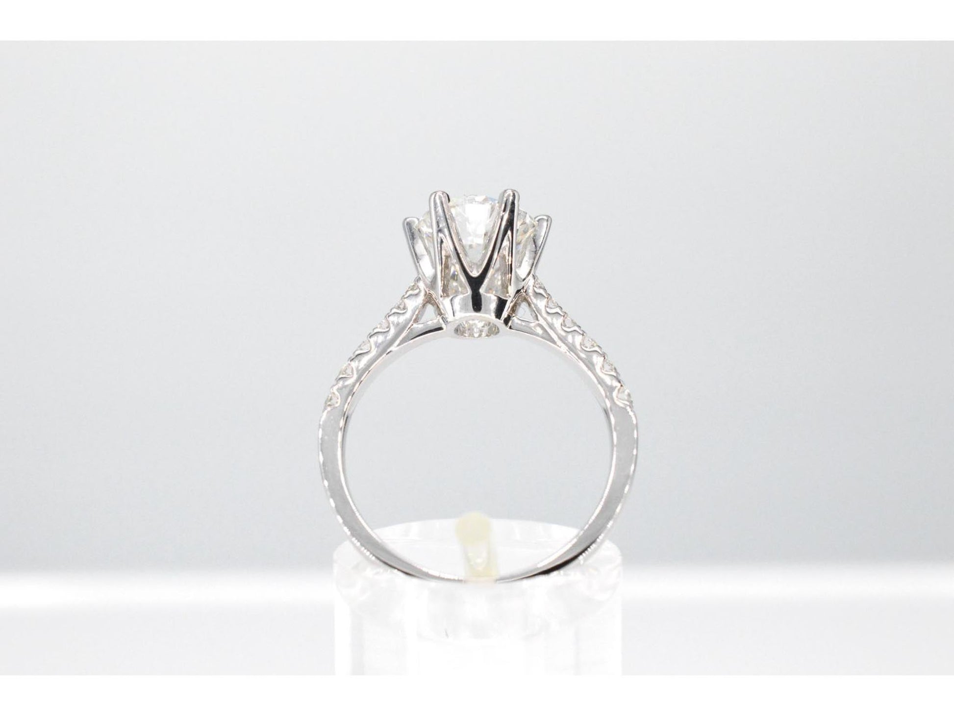 Witgouden ring met een diamant van 1.00 carat 7001-2