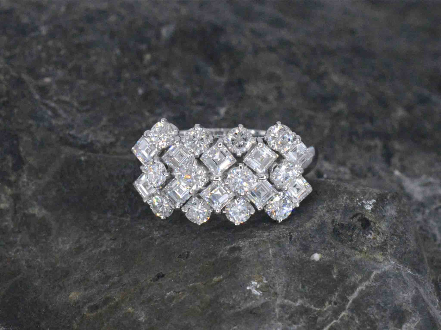 Gouden ring met diamanten 2.70 carat