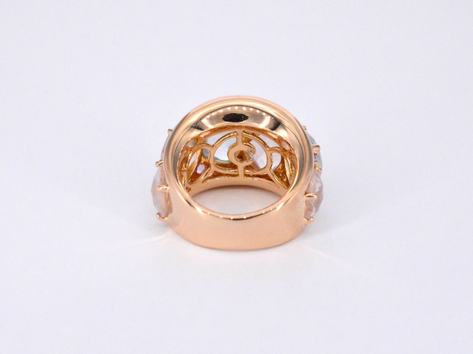 Crivelli - Rosegouden ring met barok edelstenen 7139-5