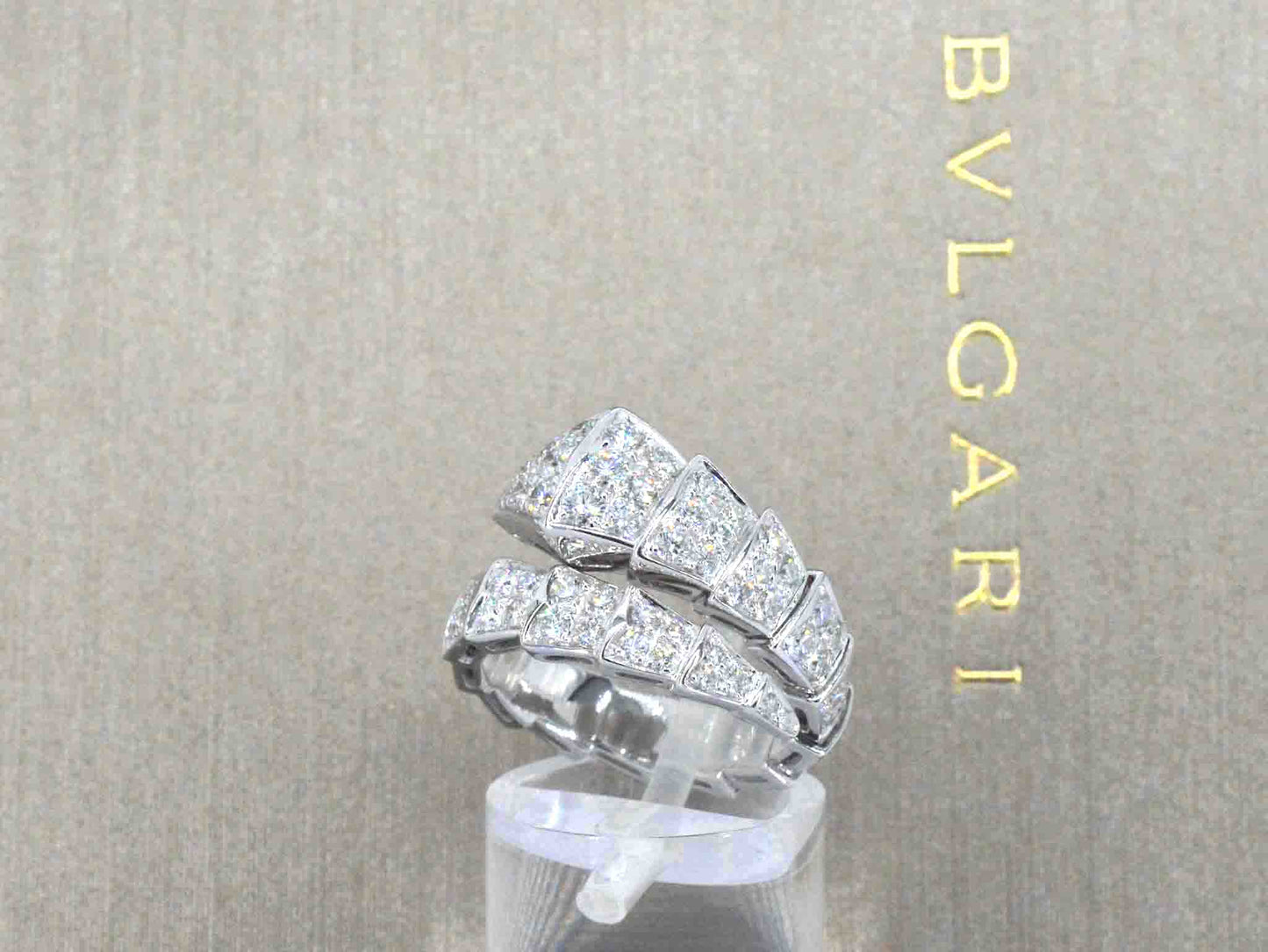BVLGARI - Serpenti viper ring pave met diamanten