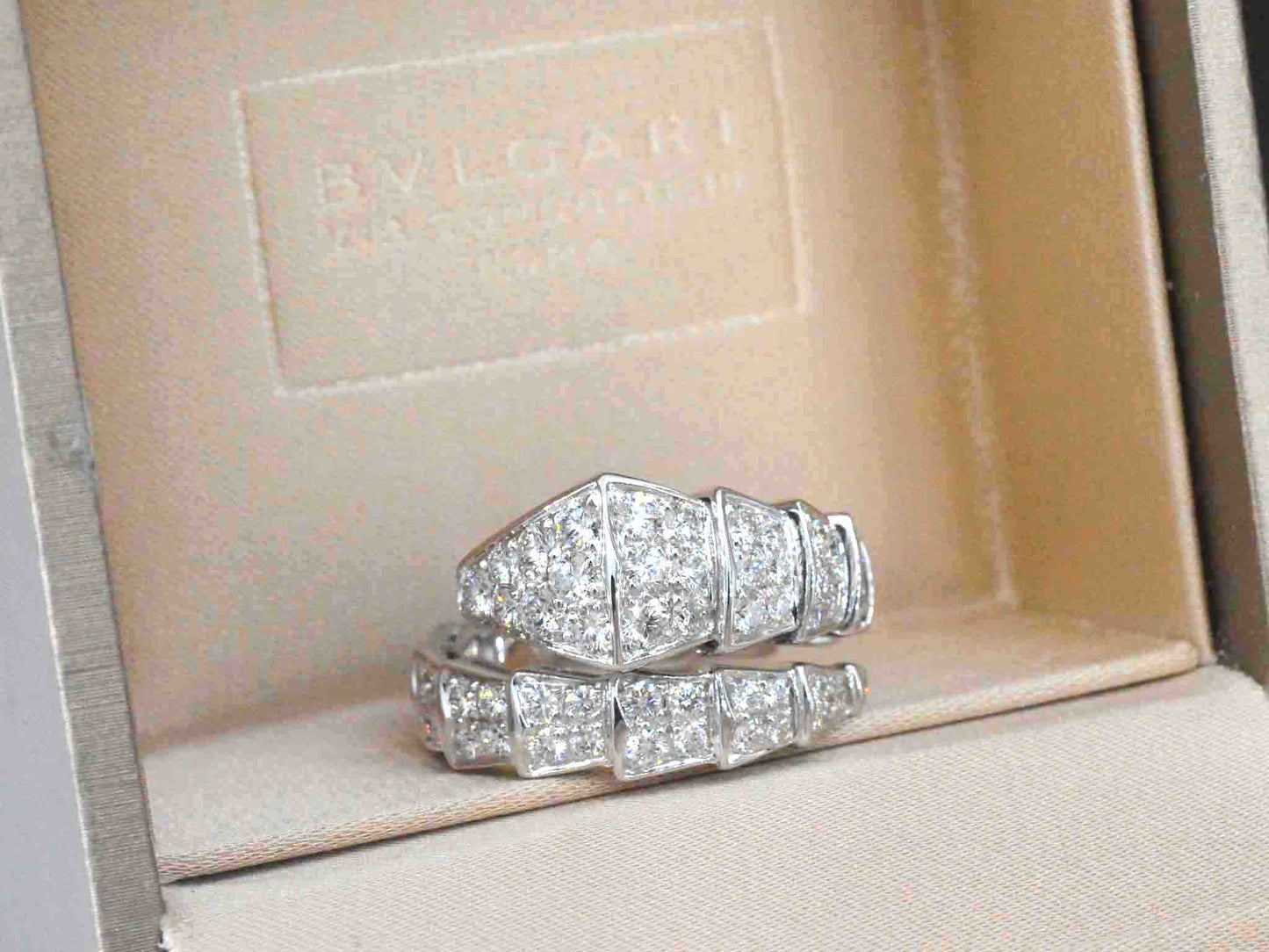 BVLGARI - Serpenti viper ring pave met diamanten