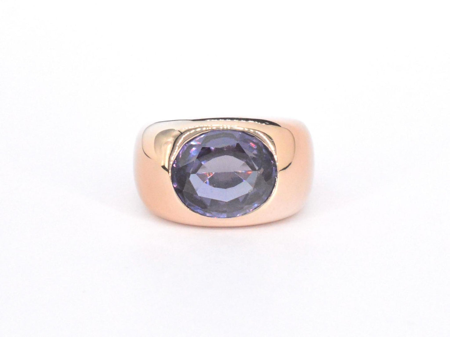 Gouden ring met amethist