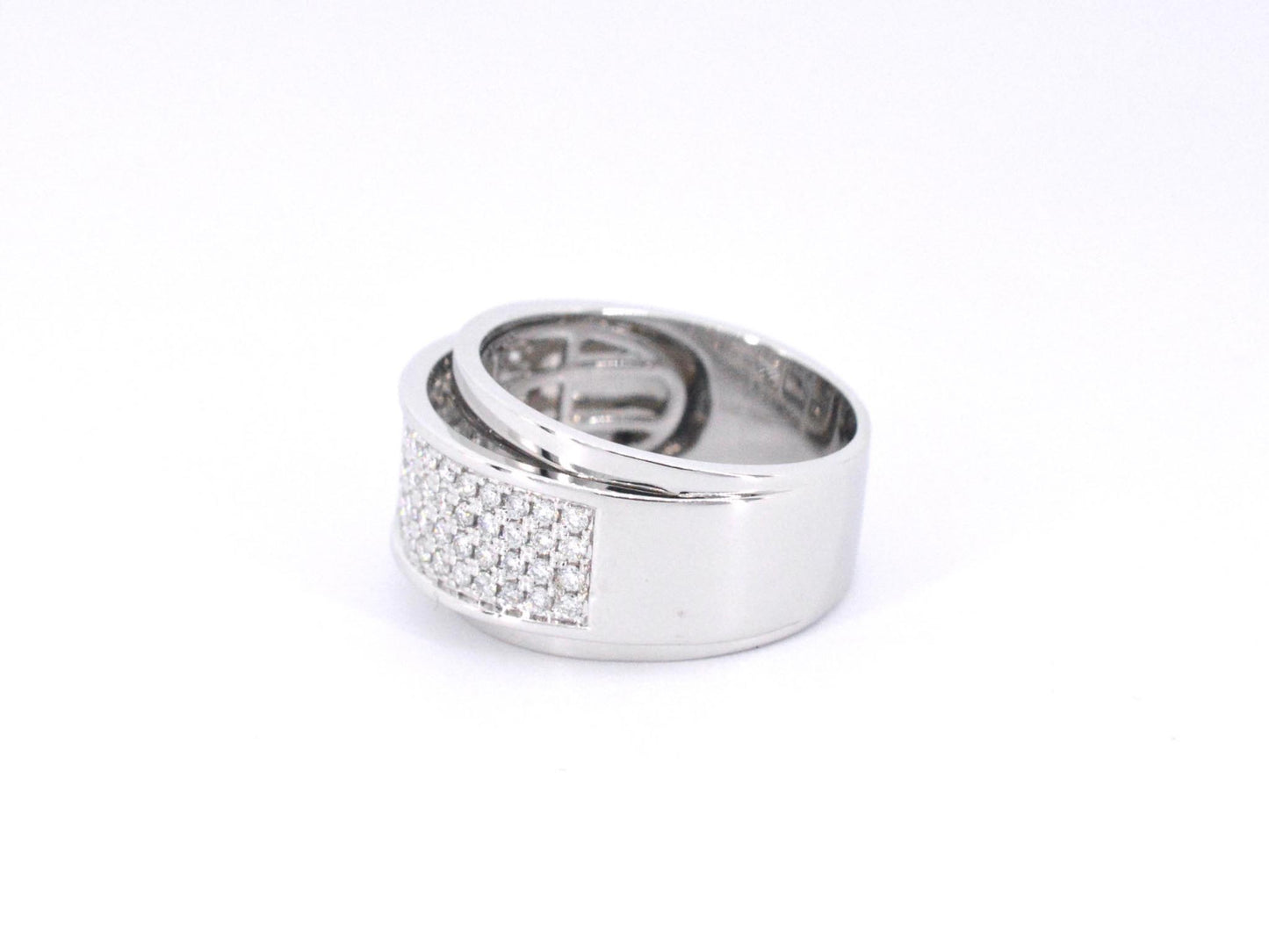 Witgouden ring met diamanten