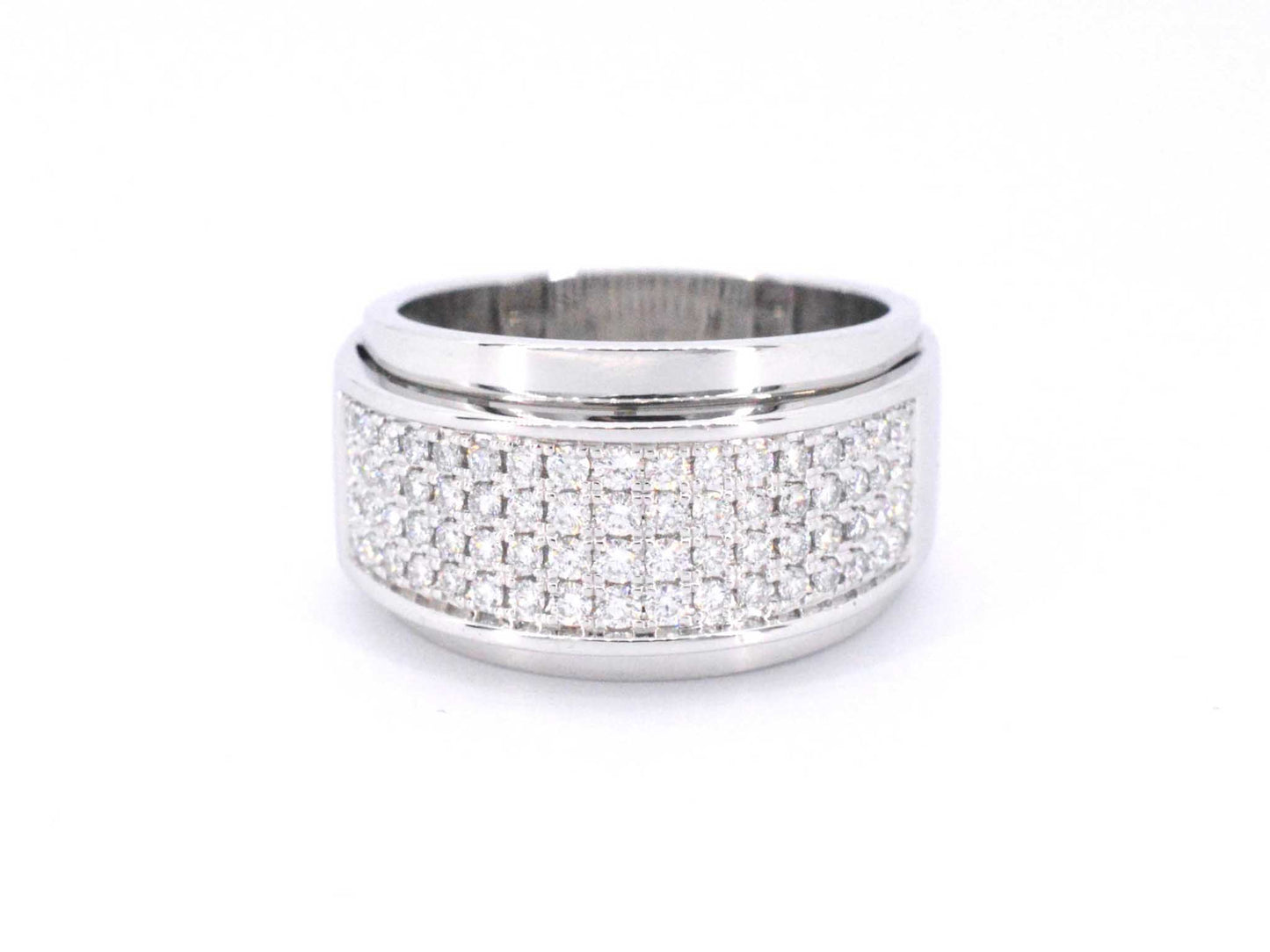 Witgouden ring met diamanten