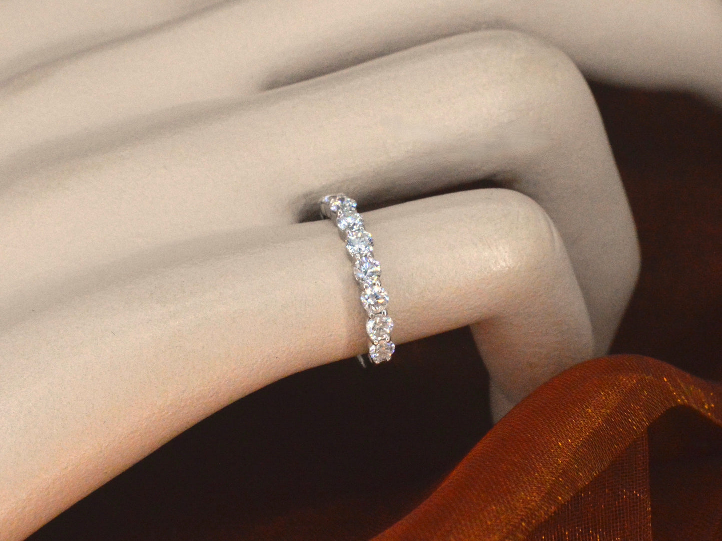 Gassan - Witgouden alliance ring met 0.75 carat briljant geslepen diamanten
