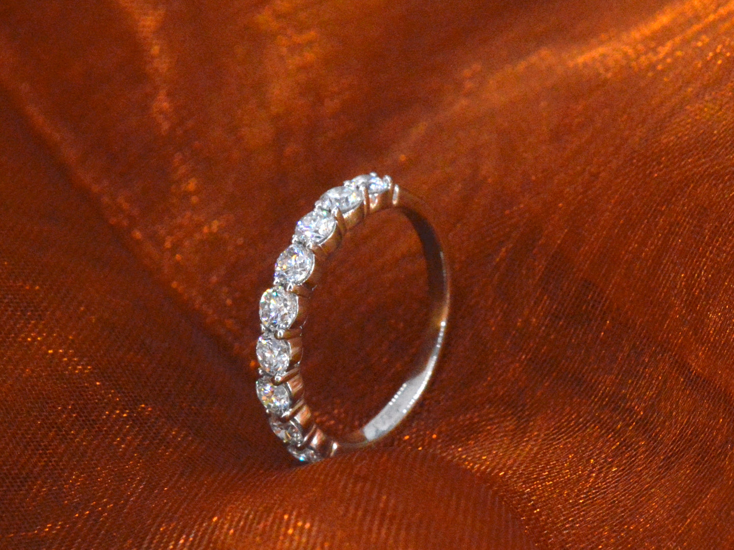 Gassan - Witgouden alliance ring met 0.75 carat briljant geslepen diamanten