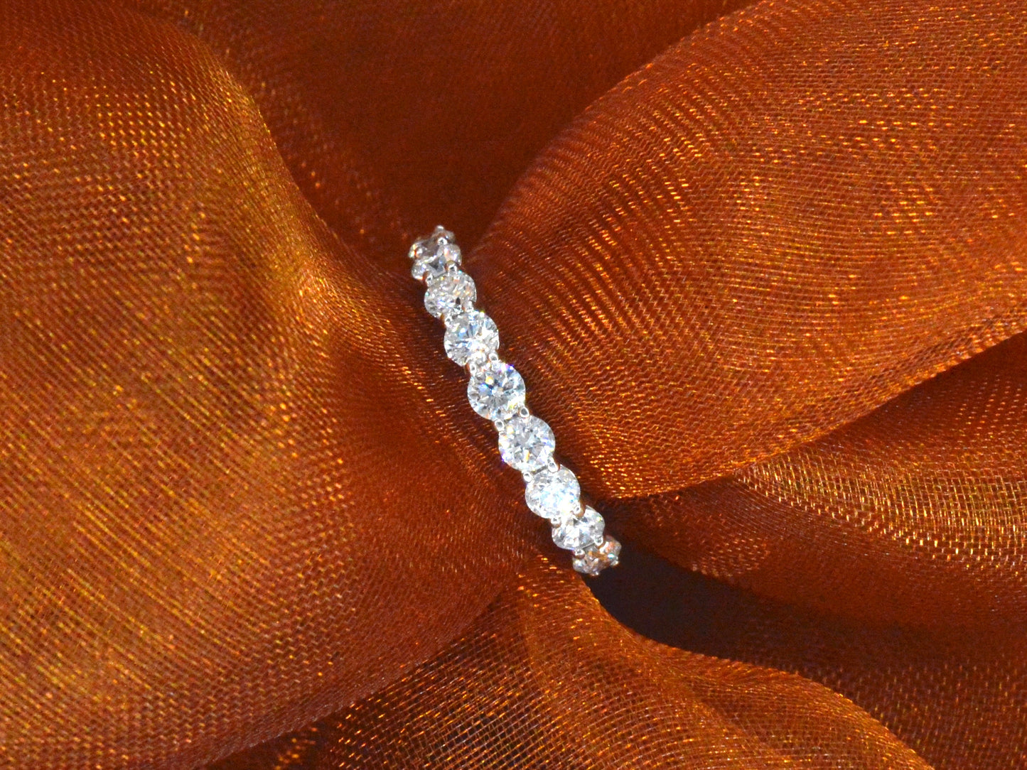 Gassan - Witgouden alliance ring met 0.75 carat briljant geslepen diamanten