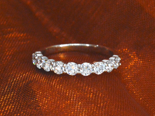 Gassan - Witgouden alliance ring met 0.75 carat briljant geslepen diamanten