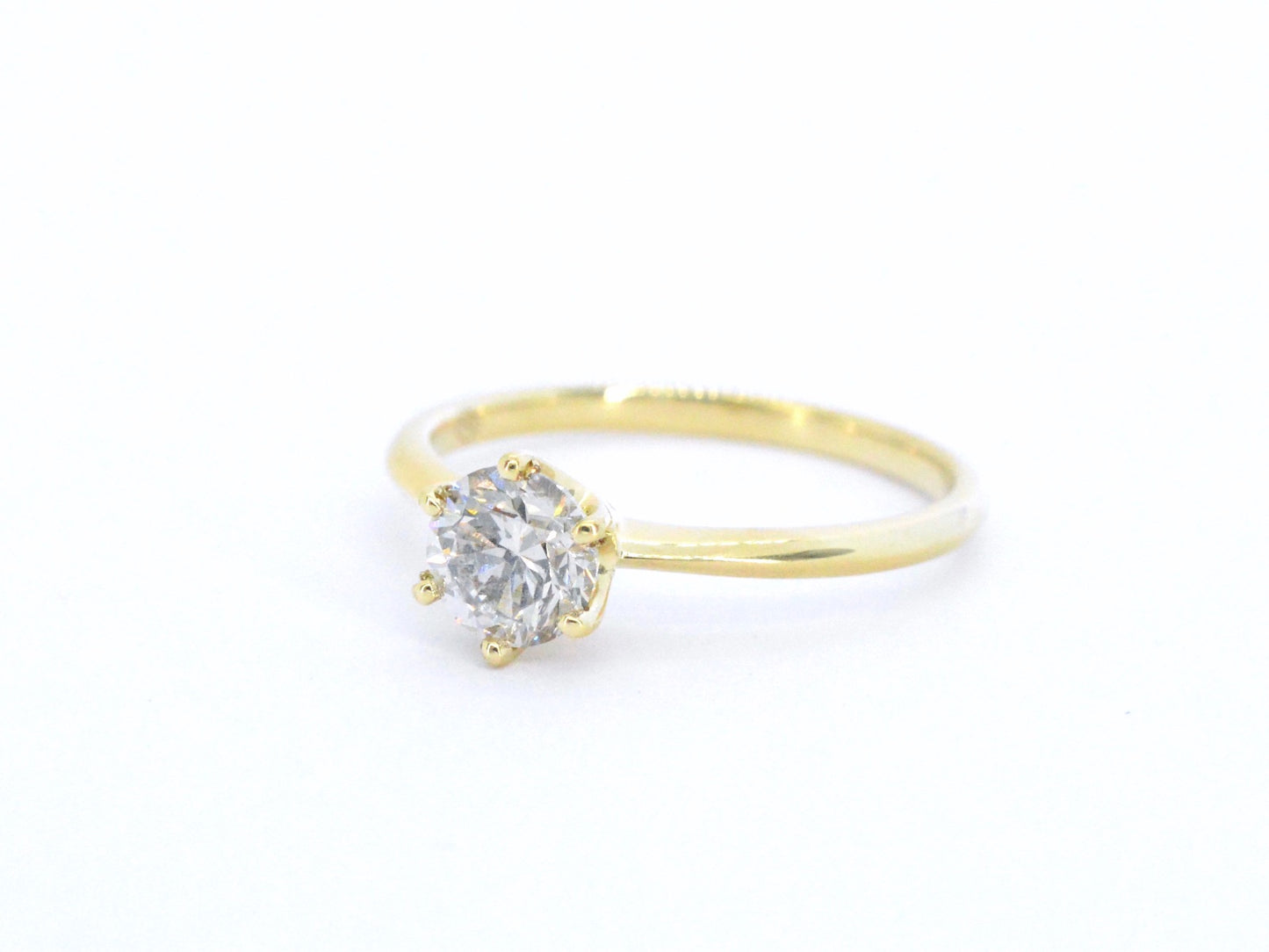 Verlovingsring met een diamant van 1.50 carat in 18 carats goud