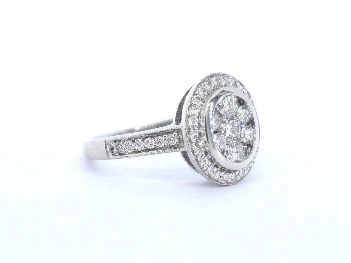 Diamonde - Gouden ring met natuurlijke diamanten