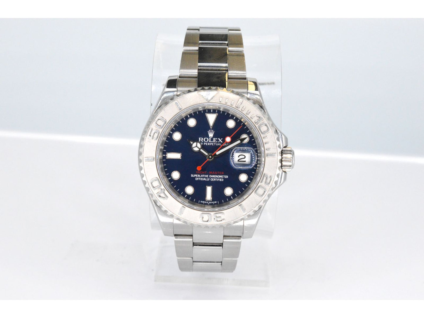 Rolex Yacht-Master 116622 platinum dial