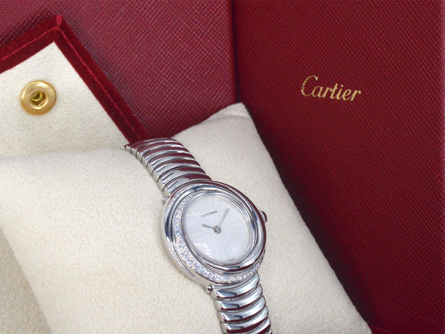 Cartier gouden trinity horloge