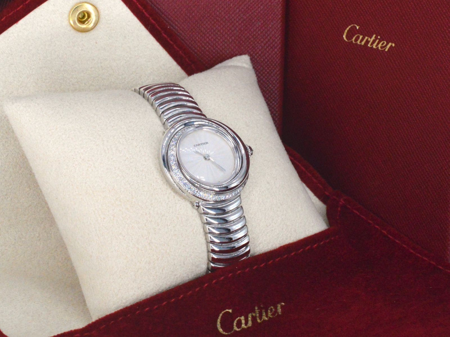 Cartier gouden trinity horloge